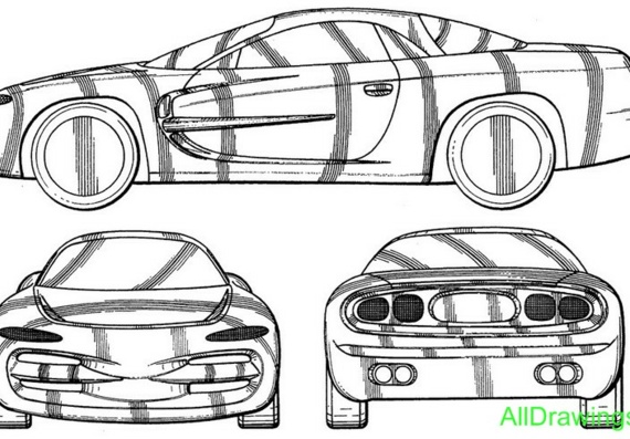 Dodge Venom (Додж Веном) - чертежи (рисунки) автомобиля